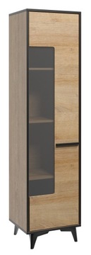 Witryna FRIDA W1D Dąb Riviera Gała Meble LOFT