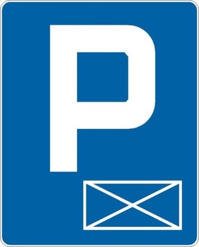 Znak Drogowy D18a 50 x 40 cm parking koperta miejsce zastrzeżone