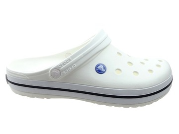 Klapki Crocs Crocband 11016 white białe M5 37/38