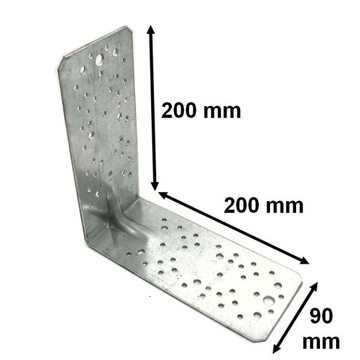 KĄTOWNIK ŁĄCZNIK Z PRZETŁOCZENIEM 200x200x90x3.0
