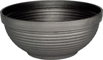 Miska plastikowa MOCNA! Donica GRAFITOWA 22cm