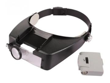 УВЕЛИЧИТЕЛЬНЫЕ СВЕТОДИОДНЫЕ ОЧКИ С ГОЛОВКОЙ И ПЕРЕМЕННЫМ ЗУМОМ