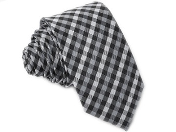 JAPAN STYLE Krawat KRATKA SLIM Wąski 6cm kgs211