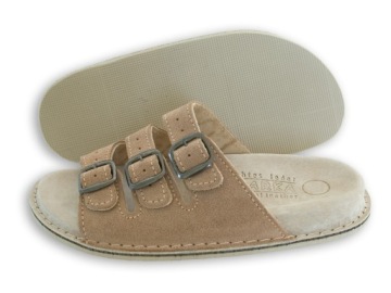 ОРИГИНАЛЬНЫЕ КОЖАНЫЕ ТАПОЧКИ FUSBET ПРОИЗВОД №43