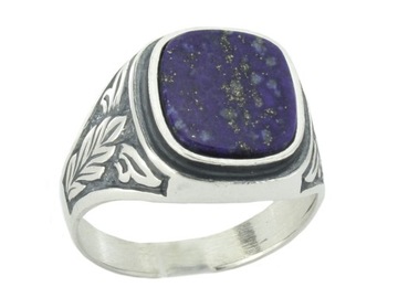Srebrny 0,925 SYGNET 28 naturalny lapis lazuli