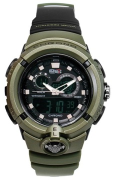 Duży Damski Zegarek OCEANIC LCD + Wskazówki WR100m