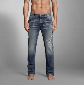 Jeansy ABERCROMBIE Hollister Slim Straight 30/30