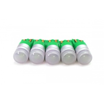 W5W Zielona żarówka LED T10 12V CANBUS 190lm