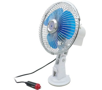 Wentylator samochodowy nawiew przyssawka 15cm 12V