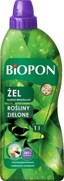 BIOPON Nawóz żel do roślin zielonych 1L Odżywka