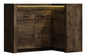 INDIANA Мебель - Витрина угловая LED левый (I-23)