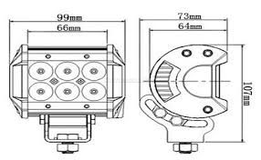 СВЕТОДИОДНАЯ РАБОЧАЯ ЛАМПА ГАЛОГЕННАЯ 18ВТ CREE 1800LM ATV UTV