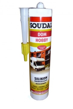 SILIKON UNIWERSALNY USZCZELNIACZ SOUDAL BEZBARWNY