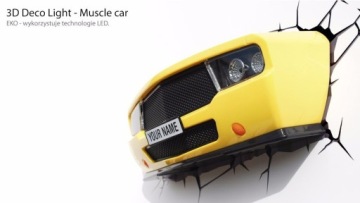 Нічник Маска Автомобіля Muscle Car лампа 3D