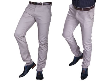Spodnie wizytowe beżowe 1938 fashionmen2 rozm. 44