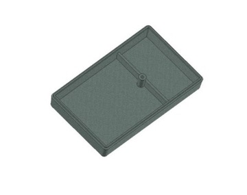 Z-55 Чехол для аккумулятора 9В 104х63х28мм h=28мм черный ABS Z55