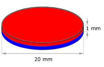 ЦИЛИНДР НЕОДИМОВЫЙ МАГНИТ 17х2 мм, СИЛЬНЫЙ, круглый, диск, ОХОТНИК