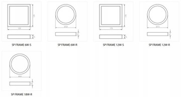 FRAME 12W-S 30382 KANLUX