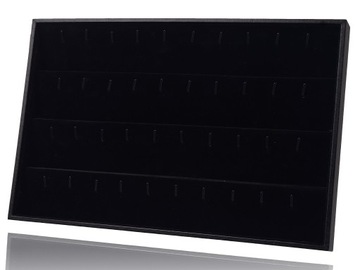 ДИСПЛЕЙ ЮВЕЛИРНЫЙ ЛОТОК ЦЕПИ СЕРЬГИ БРЕЛОК БРАСЛЕТЫ ЧЕРНЫЙ