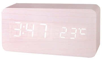 Zegar budzik XONIX biały 15cm + Baterie AAA