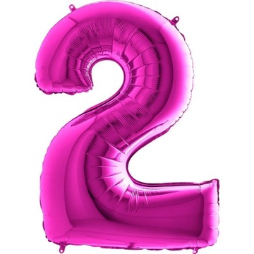 BALON 100CM CYFRA PURPLE 2