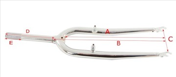 Велосипедная вилка Сталь 26