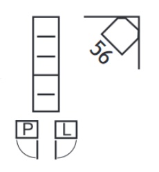 INDIANA Мебель - Витрина угловая LED левый (I-23)