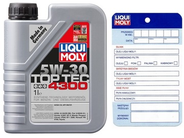 Liqui Moly LM2323 TopTec 4300 5W30 1L + zawieszka