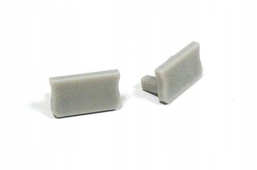 Серая боковая заглушка Basic для наружных профилей типа А – без отверстия