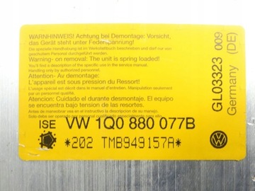PALEC PROTIKAPOTÁŽOVÝ STŘEŠNÍ 1Q0880077B VW EOS