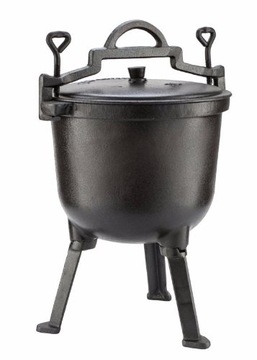 Эмалированная чугунная каминная кастрюля 15л Zilner