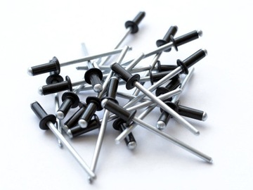 Nity nit zrywalne malowane czarne Al/St 4x10 10szt