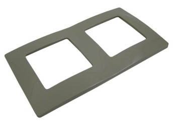 Legrand NILOE Ramka podwójna popielata 665032