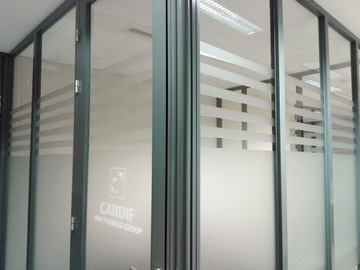 FOLIA MATOWA NA SZYBĘ 100x152cm OCHRONNA MLECZNA