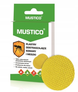 Mustico plastry odstraszające komary i meszki