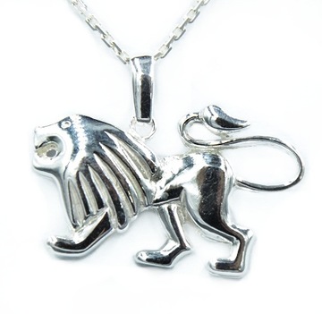 WISIOREK ZNAK ZODIAKU LEW SREBRNY.Pr.925!