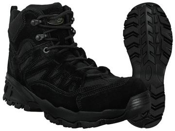 BUTY TAKTYCZNE WOJSKOWE Trekkingowe MIL-TEC SQUAD 5" Skórzane Czarne 39