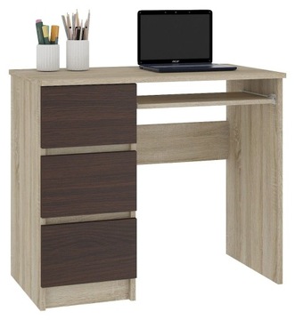 BIURKO KOMPUTEROWE A-6 SONOMA / WENGE LEWE