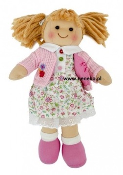 Кукла Паулина, плюшевая, мягкая игрушка Bigjigs