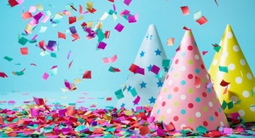 Фантастическая трубка конфетти, разноцветные ленты, 40 см.