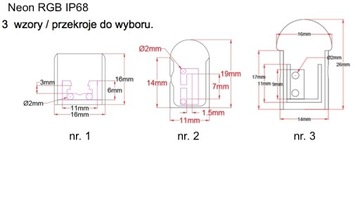 Неоновый светодиод RGB, подводный IP68 24В Polimer Profesional