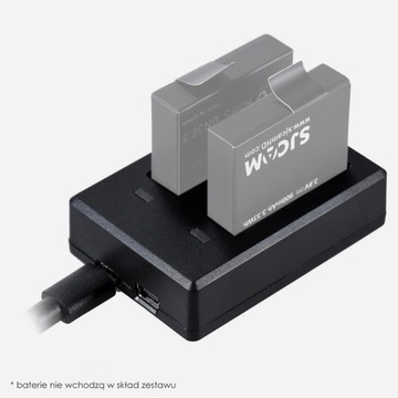 SJCAM M20 UN38.3 двойное зарядное устройство с 2 отсеками