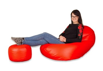 FOTEL DUŻA PUFA XXL WOREK SAKO + GRATIS, ZESTAW