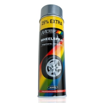MOTIP RALLY PAINT LAKIER FELG SREBRNY