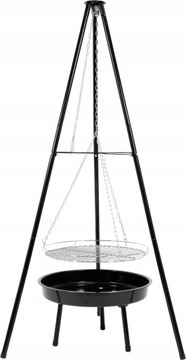 САДОВЫЙ ГРИЛЬ, КОВАННЫЙ ШТАТИВ, ПОДВЕСНОЙ УГЛЕРОДНЫЙ ГРИЛЬ