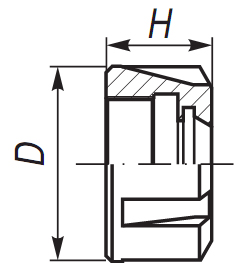 ЗАЖИМНАЯ ГАЙКА ДЛЯ ВТУЛОК ER20 9833 APX