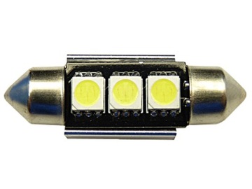 żar 10x36 LED CAN BUS 36 mm rejestracja SEAT LEON