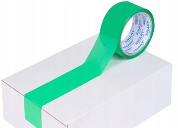 48mm Taśma pakowa klejąca akrylowa zielona