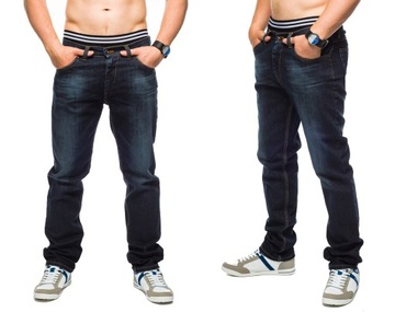 SPODNIE MĘSKIE VANKEL JEANS - 626 - 102CM L36