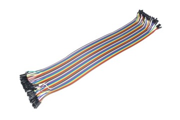 KABLE DO PŁYTKI STYKOWEJ 40 SZTUK F-F 30 CM